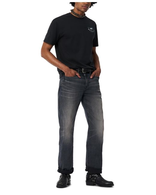 Buffalo David Bitton Black Talan Regular Fit Crew Neck T-shirt for men