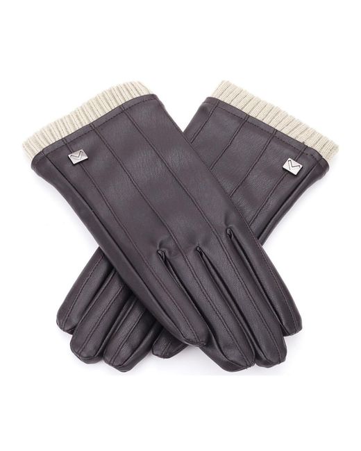 Gallery Seven Gray Classic Touchscreen Lined Winter Gloves for men