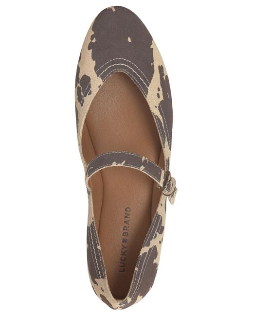 Lucky Brand Brown Cyrena Mary Jane Flats