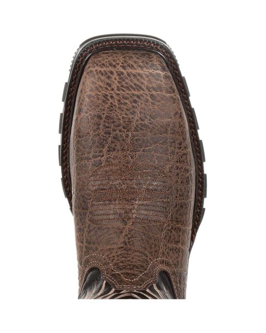 Durango Brown Maverick Xp Steel Toe Waterproof Western Work Boot for men