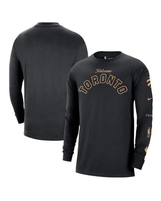 Nike Blue Toronto Raptors 2023/24 City Edition Max90 Expressive Long Sleeve T-shirt for men