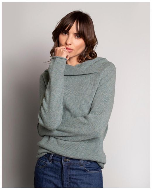 Celtic & Co. Gray Collared Slouch Sweater