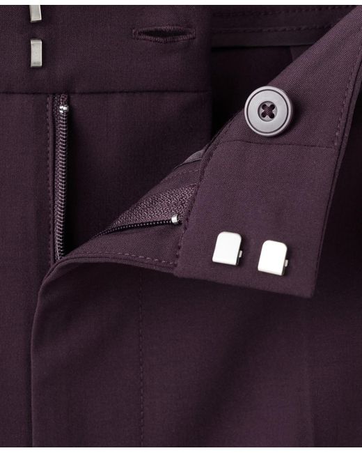 Mango Purple Side Striped Trousers