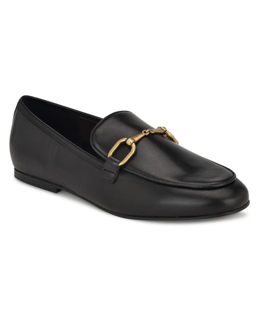 Nine West Black Brayci Slip-on Round Toe Dress Loafers