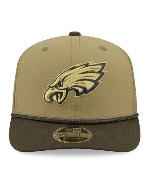 KTZ Green Philadelphia Eagles 2025 Salute To Service 9seventy Adjustable Hat for men