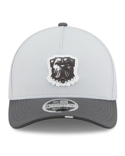 KTZ Gray/graphite Cleveland Browns 2025 Nfl Training Camp A-frame 9forty Adjustable Hat for men