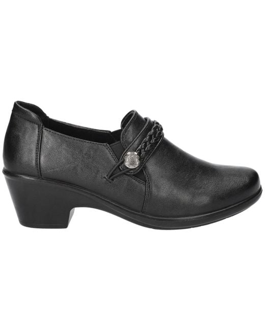 Easy Street Black Amber Comfort Slip-on Shooties