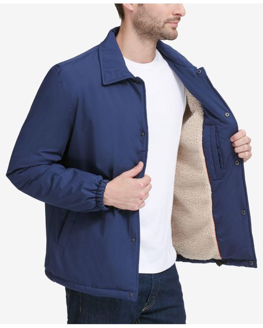 Cole Haan Coaches Jacket With Sherpa 