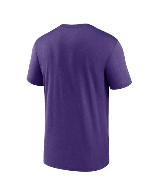 Nike Purple Lsu Tigers Campus Shadow Legend Performance T-shirt for men