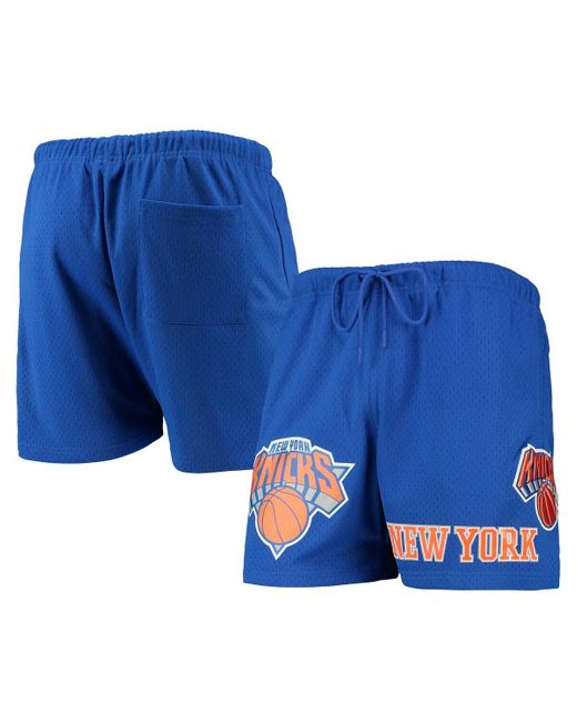 Pro Standard Blue New York Knicks Mesh Capsule Shorts for men