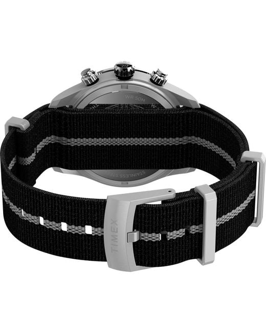 Timex Gray Chronograph Fabric Watch for men