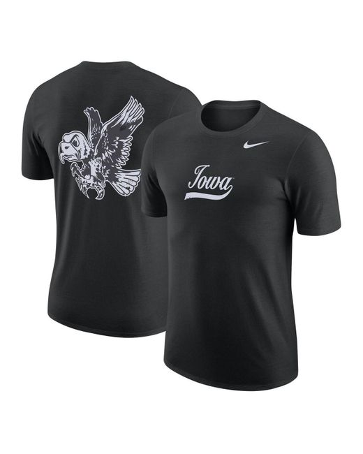 Nike Black Iowa Hawkeyes 2-hit Vault Performance T-shirt for Men | Lyst