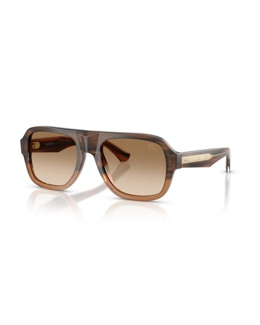 Burberry Brown Pilot Sunglasses for men