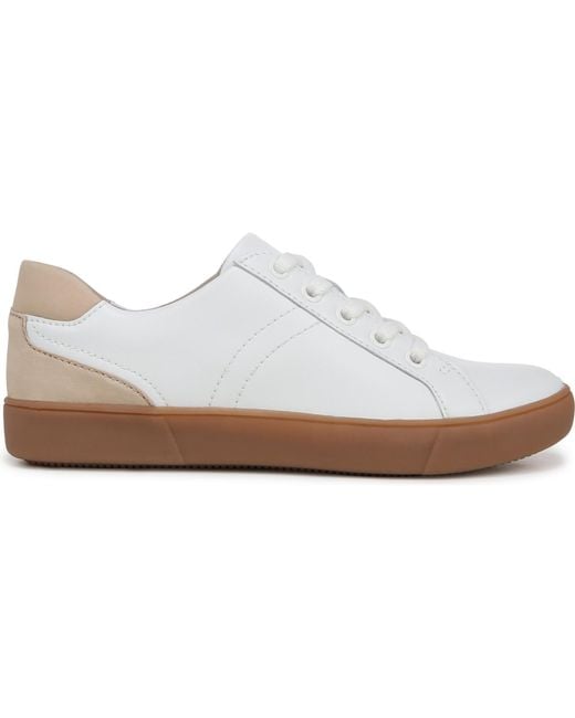 Naturalizer White Morrison Lace Up Sneakers