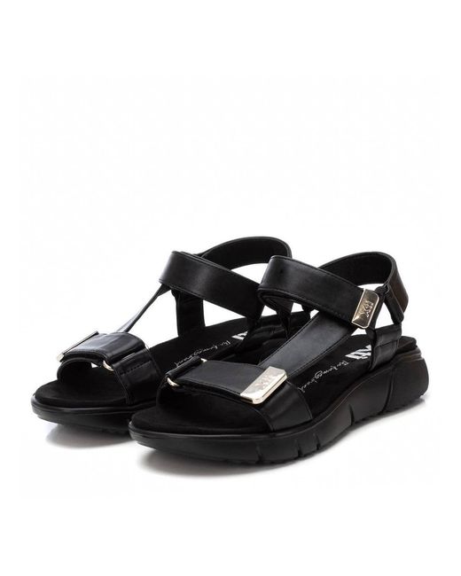Xti Black Casual Sandals
