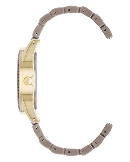 Anne Klein Metallic Quartz Ceramic Link Bracelet Watch