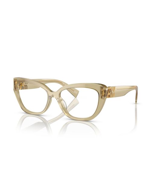 Miu Miu Metallic Cat Eye Eyeglasses