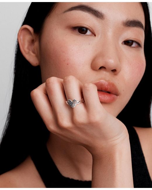 PANDORA Stranger Things Friends Don't Lie Splitable Ring in White | Lyst