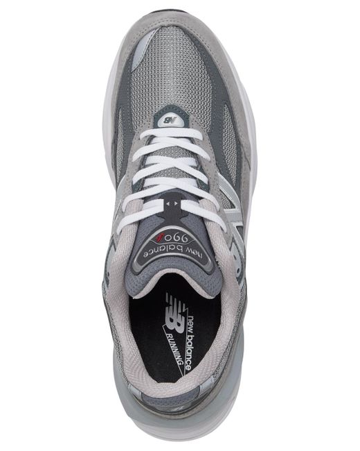 New Balance Gray 990 V6 Running Sneakers From Finish Line for men