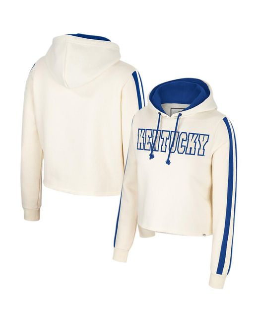 Colosseum Athletics Blue Kentucky Wildcats Perfect Date Cropped Pullover Hoodie