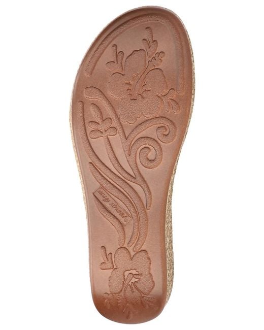Easy Street Metallic Lua Wedge Heel Sandals