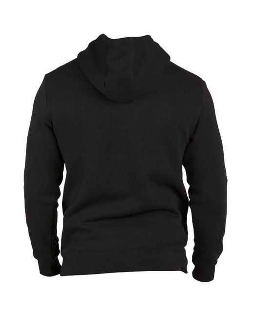 1863fc Black Chelsea Monochrome Badge Fleece Pullover Hoodie for men