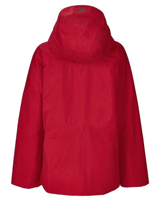Marmot Red Helmet Compatible Hooded Jacket