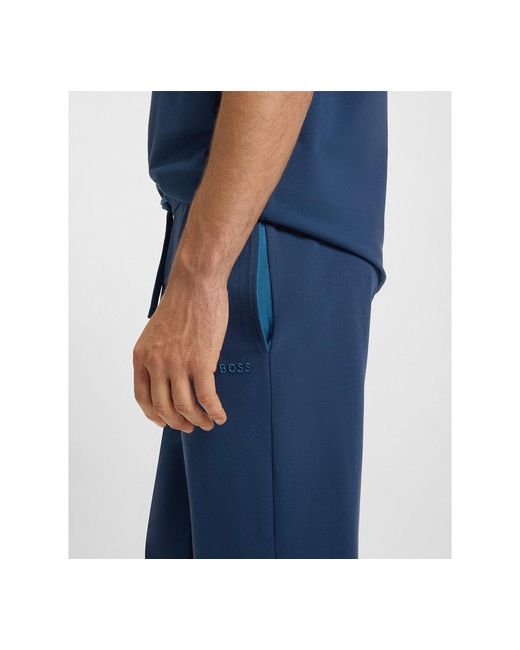Boss Blue Mix And Match Drawstring Waistband jogger Pants for men