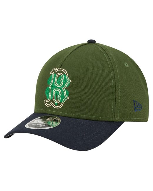 KTZ Green Boston Red Sox City Feature 9forty A-frame Adjustable Hat for men