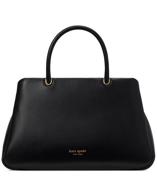 Kate Spade Black Grace Smooth Leather Small Satchel