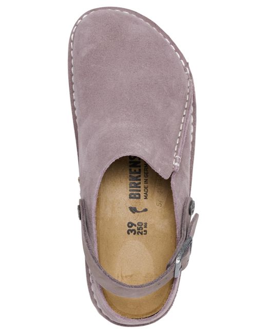 Birkenstock Brown Lutry 365 Suede Clogs From Finish Line