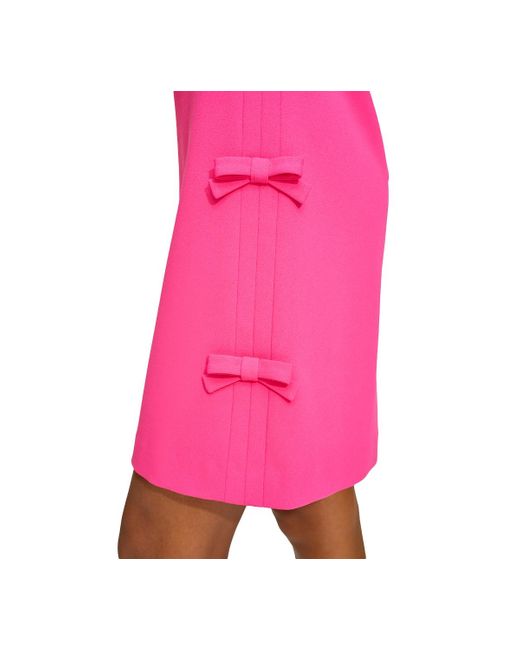 Karl Lagerfeld Pink Puff-sleeve Sheath Dress