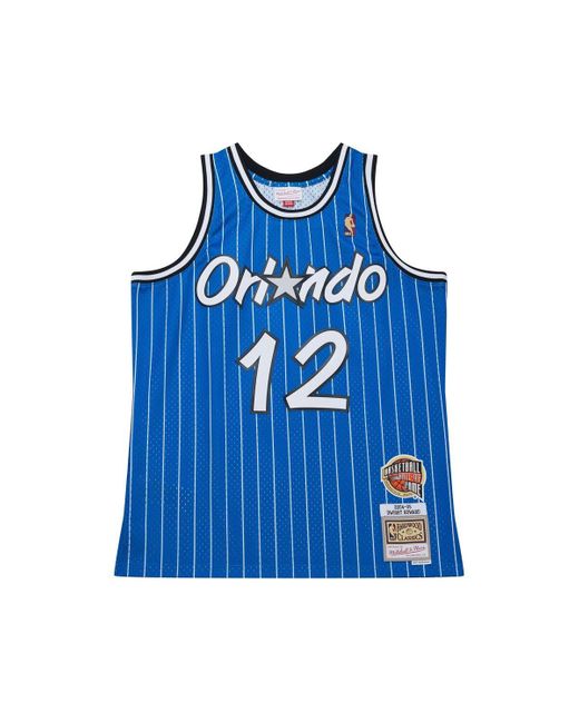 Mitchell & Ness Blue Dwight Howard Orlando Magic 2004/05 Hardwood Classics Hall Of Fame Swingman Jersey for men