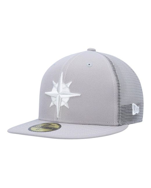 KTZ Gray Seattle Mariners 2023 Onfield Batting Practice 59fifty Fitted