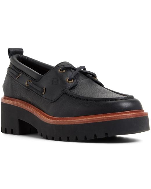 Sperry Top-Sider Black Authentic Original 2-eye Lug Boat Shoe