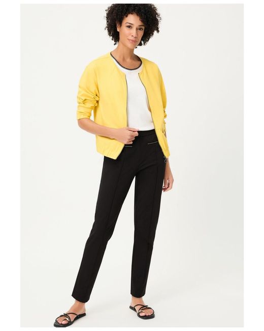 Olsen Black Mona Stretch Pull-on Pant