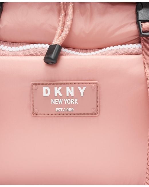 DKNY Pink Underground Draw String Backpack