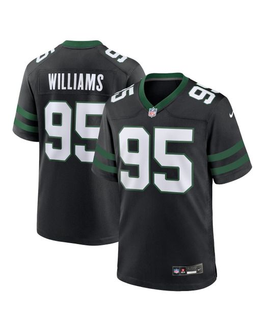 Nike Black Quinnen Williams Legacy New York Jets Alternate Game Jersey for men