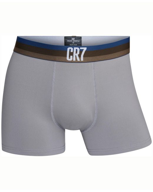 Cr7 Blue Microfiber Trunks for men