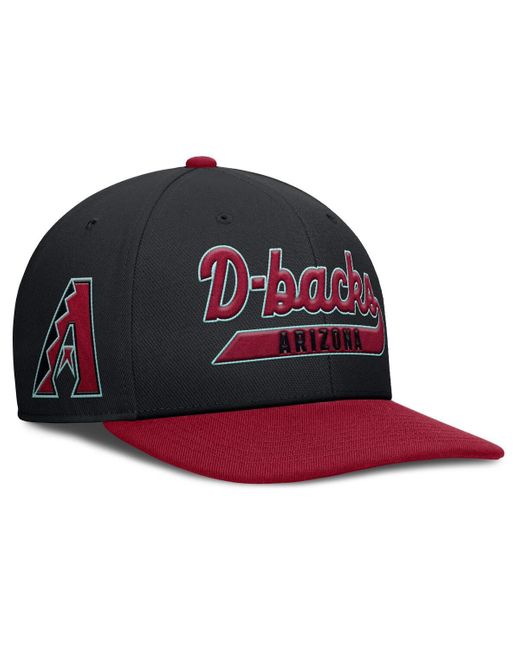 Nike Black/red Arizona Diamondbacks Pro Performance Snapback Hat for men
