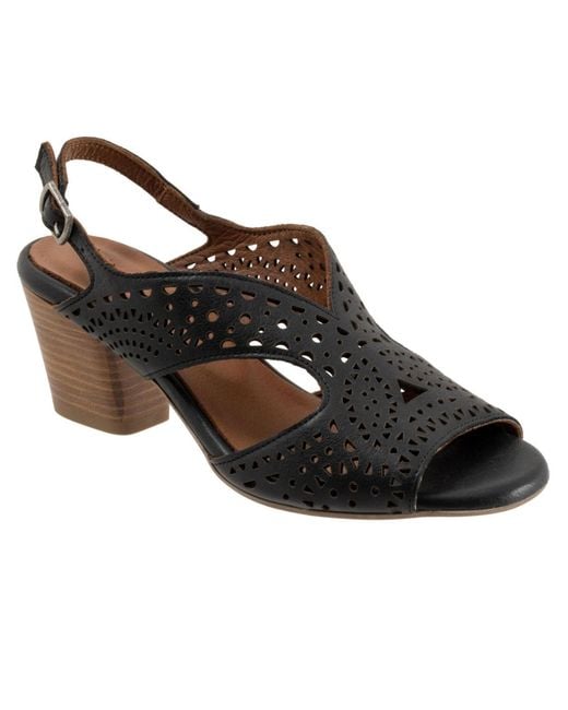 BUENO Black Caroline Sandal