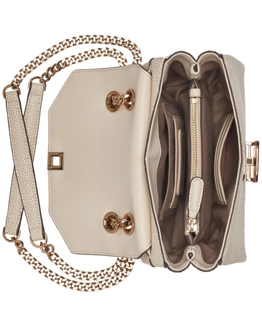 Karl Lagerfeld Natural Liana Small Leather Shoulder Bag