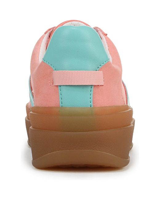Franco Sarto Pink Vinto Lace Up Platform Sneakers