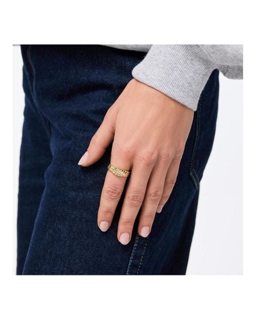 Ana Luisa Metallic Gold Band Ring