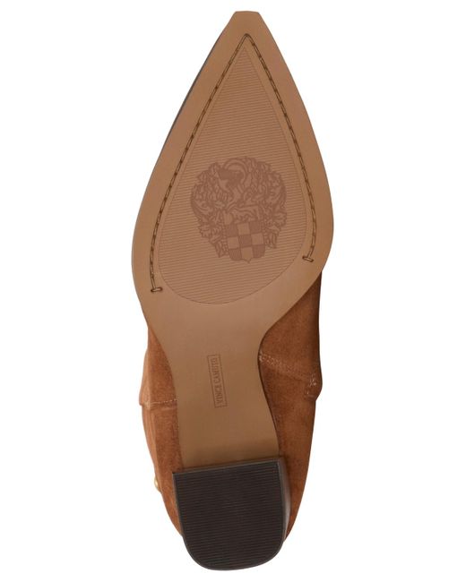 Vince Camuto Brown Lilibet Block Heel Knee-high Boots