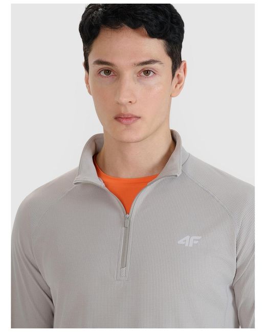 4F Gray Quick-drying Running Longsleeve for men