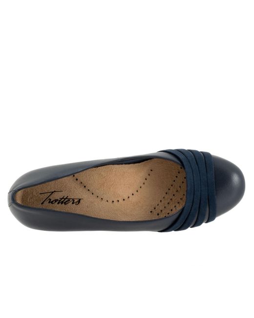 Trotters Blue Drew Flat