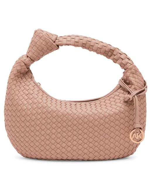 Anne Klein Pink Mini Woven Shoulder Bag