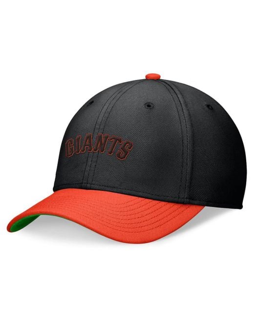 Nike Multicolor Black/orange San Francisco Giants Cooperstown Collection Rewind Swooshflex Performance Hat for men