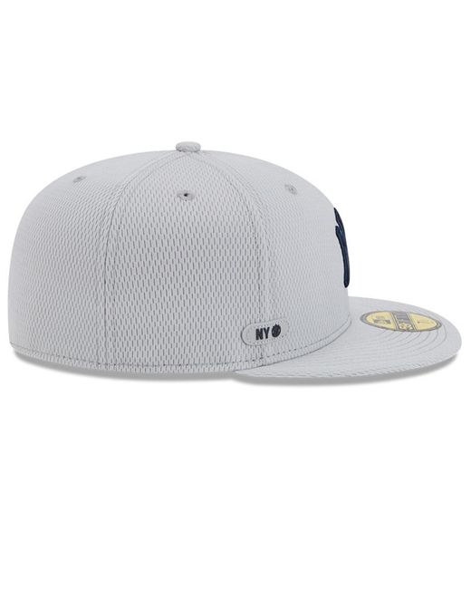 KTZ Gray New York Yankees 2025 Mlb Clubhouse 59fifty Fitted Hat for men